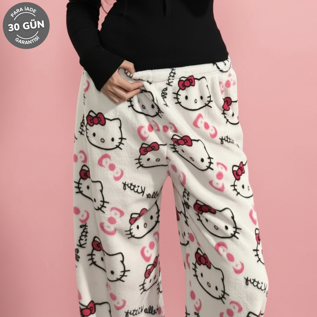 Hello Kitty Peluş Pijama